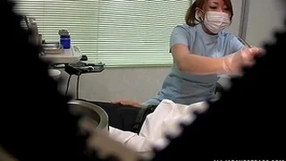 Kinky Japanese dentist enjoys pleasuring her amateur consumer