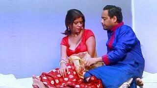 Chubby Indian girlfriend gets undressed increased by fucked on be passed on bed